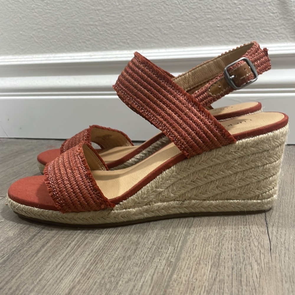 Lucky Brand Minjah Espadrille Wedge Sandal - Sumac - Picture 13 of 14